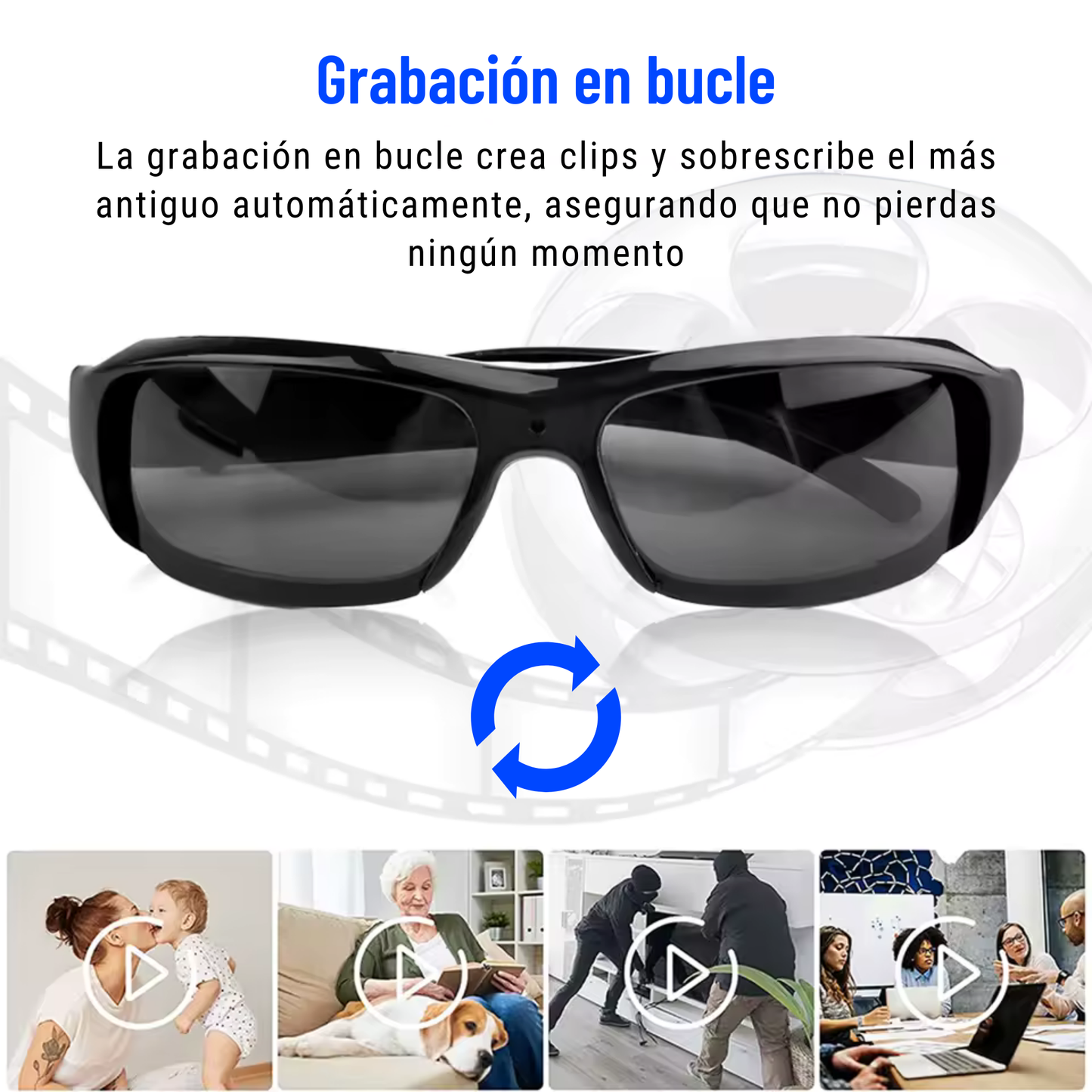 Gafas Cámara HD 1080P